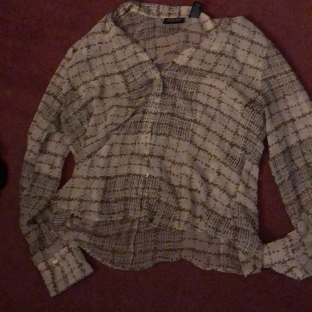Sheer long sleeve top